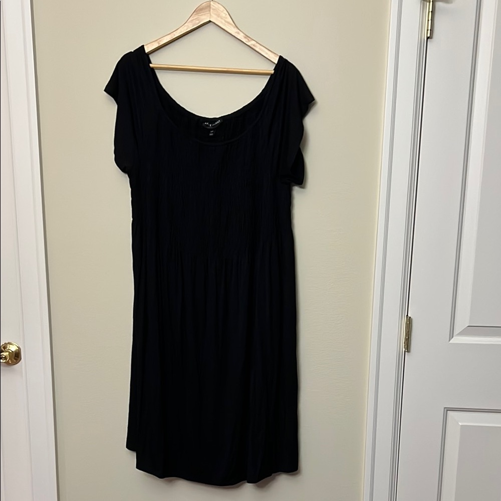 Lane Bryant Elegant Black Midi Dress